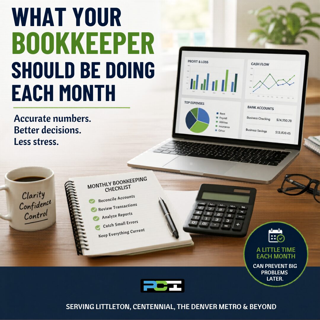 What Your Bookkeeper Should Be Doing Each Month - Perlinger Consulting ...